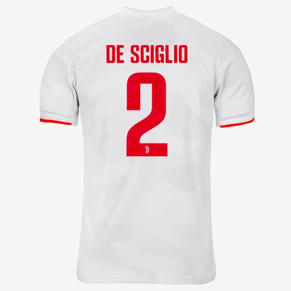 Camiseta Juventus NO.2 De Sciglio Segunda equipación 2019-2020 Gris Blanco